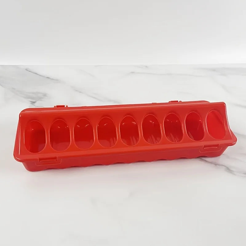 Durable Multi-hole Chick Brooder Feeding Trough
