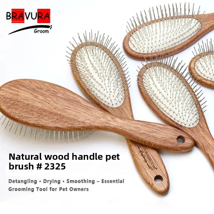 Pet Grooming Long-Pin Slicker Brush, Cushion - MyPetDollar.com