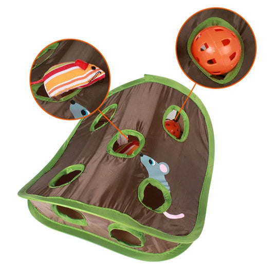 Cat Mice Game Intelligence Toy Bell Tent - MyPetDollar.com