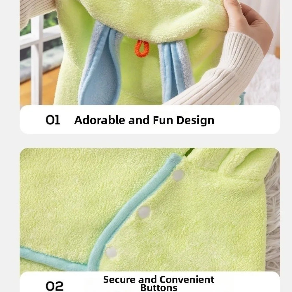 Rabbit Ear Design Super Absorbent Dog Hooded - MyPetDollar.com