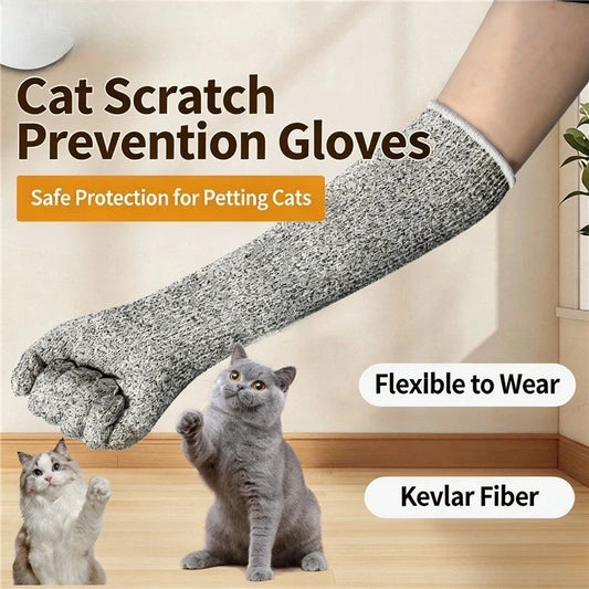 Anti-Scratch Pet Care Gloves, Long Arm - MyPetDollar.com