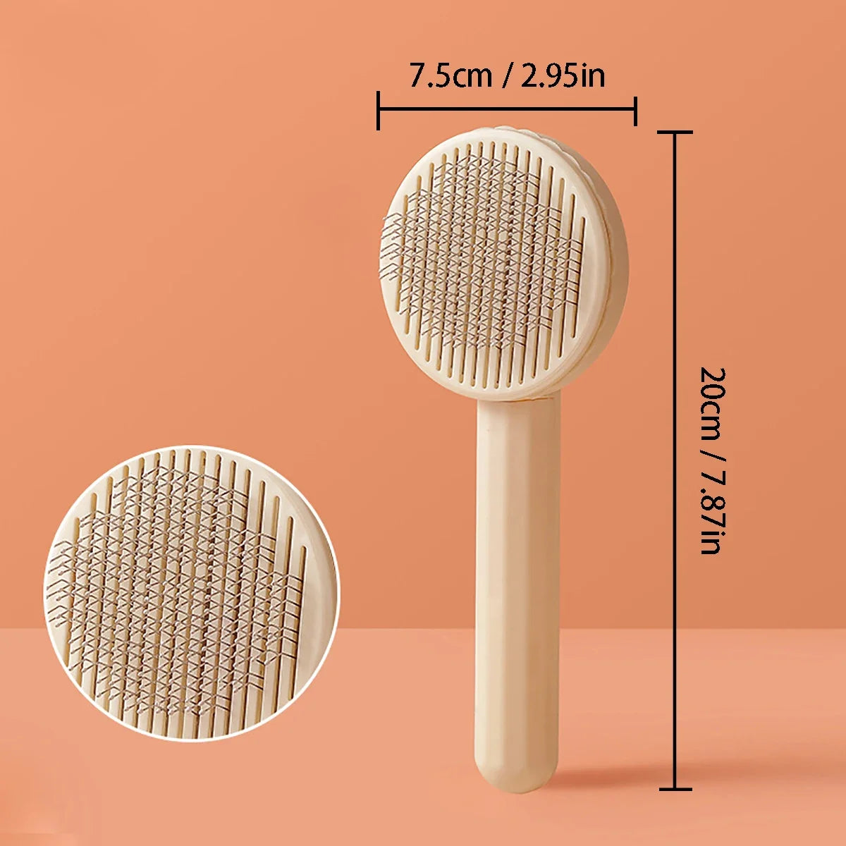 Stainless Steel Dog Hair Grooming Brush Cat Comb