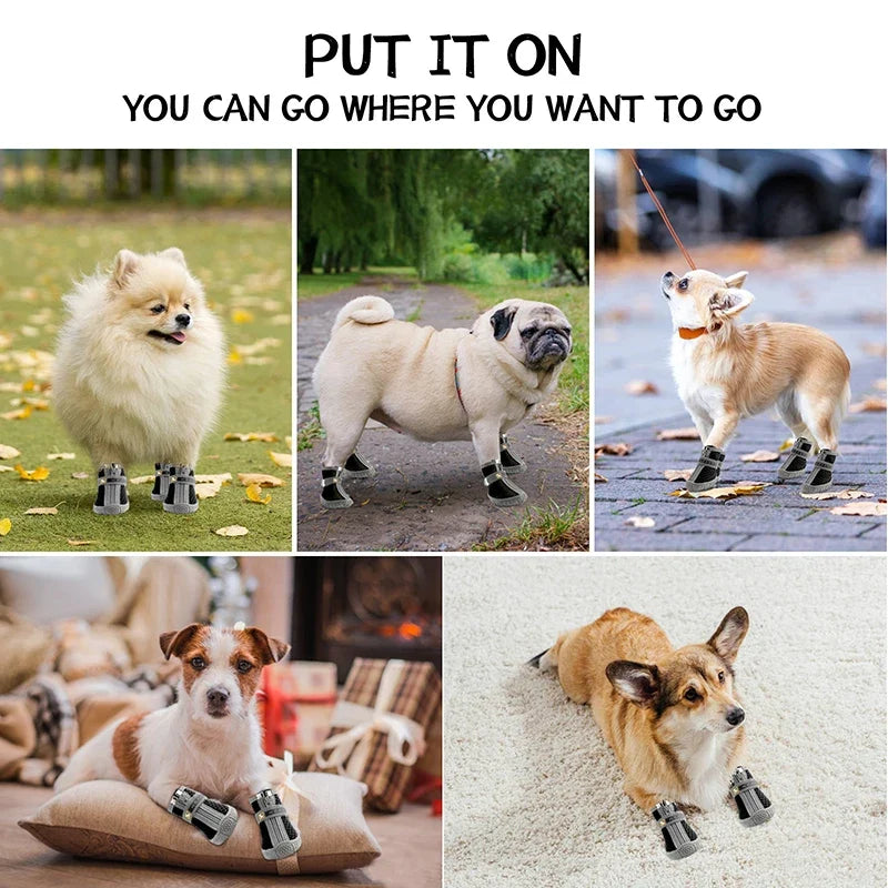 Dog Shoes Non-Slip Soles Thick Plush - MyPetDollar.com