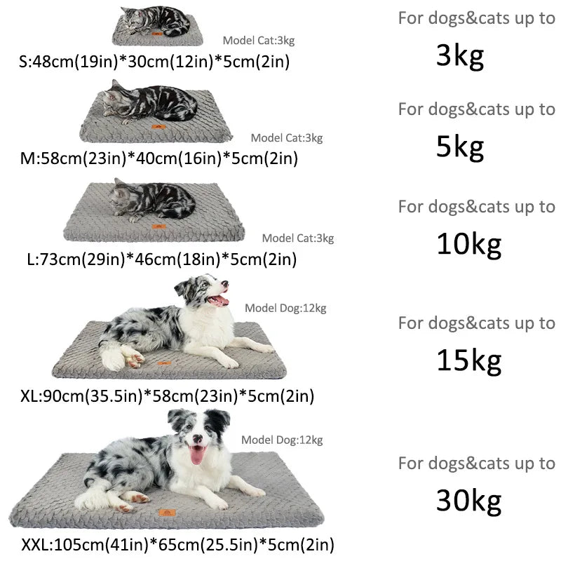 Winter Dog Crate Bed,Plush Faux Fur - MyPetDollar.com