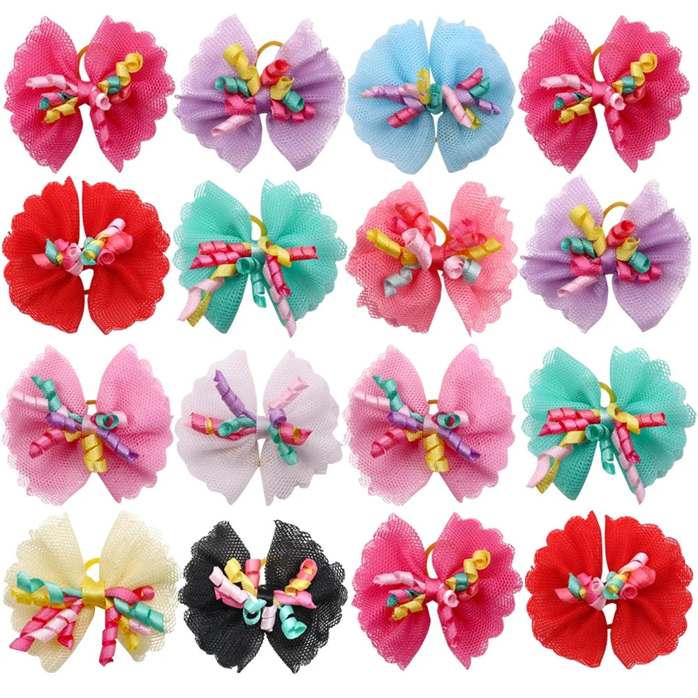20pcs/lot Pet Dog Cat Hair Bows Mix Color - MyPetDollar.com