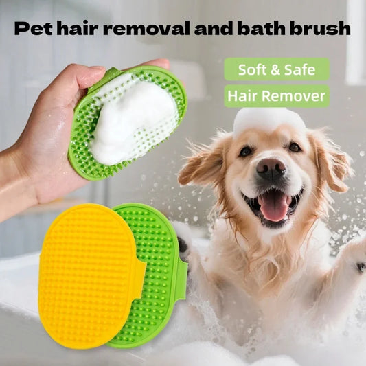 Silicone Dog Cat Bath Brush Soft Rubber - MyPetDollar.com