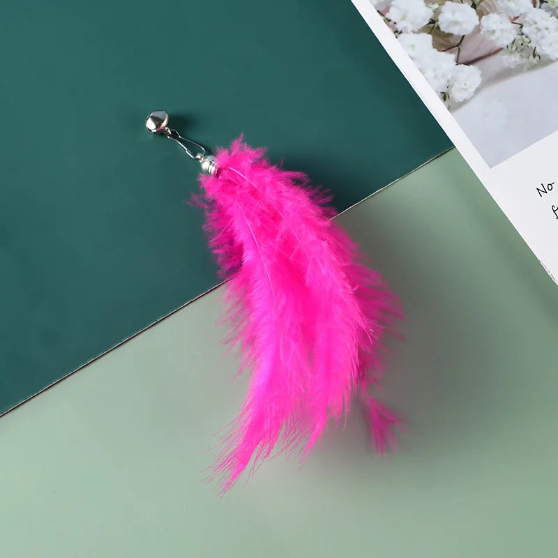 Cat Feather Toy Accessories False Mouse Worm - MyPetDollar.com