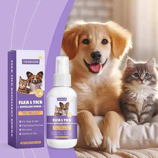 Pet Flea Tick Mites Repellent Shooting Spray - MyPetDollar.com