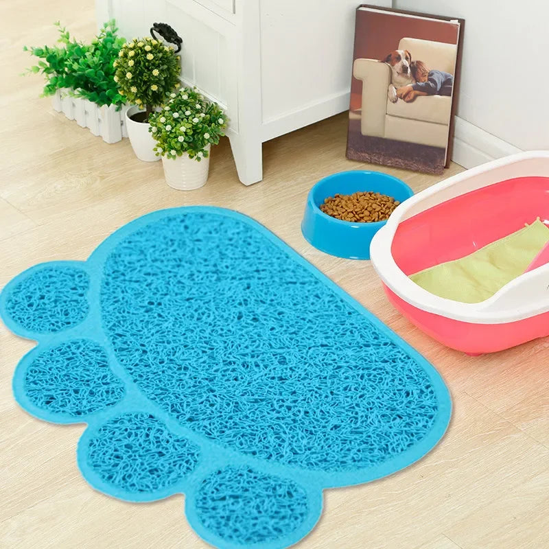 Pet Dog Cat Feeding Mat Dog Paw Shape Pet - MyPetDollar.com