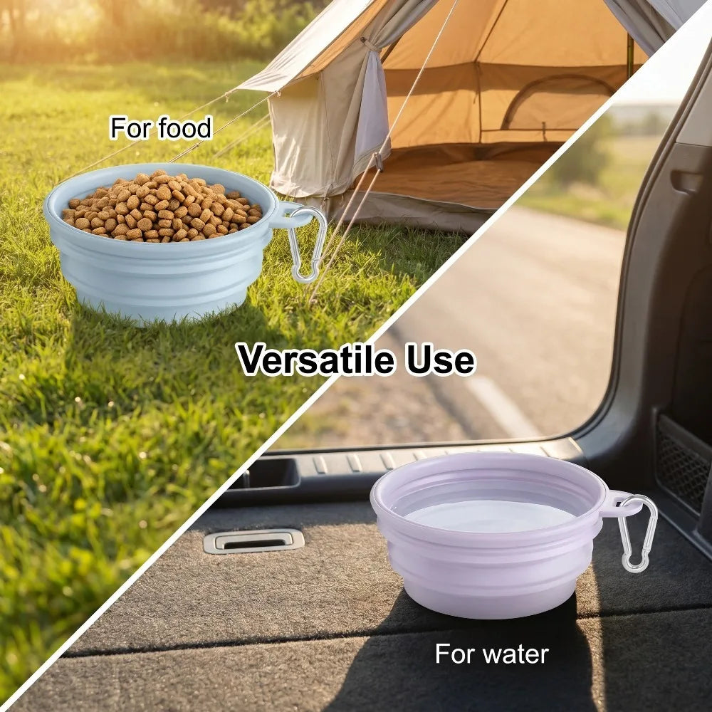 350ml/1000ml Collapsible Dog Bowl Outdoor - MyPetDollar.com