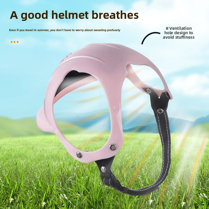 Pet Helmet Pink Dog Cat Motorcycle Pet Dog - MyPetDollar.com