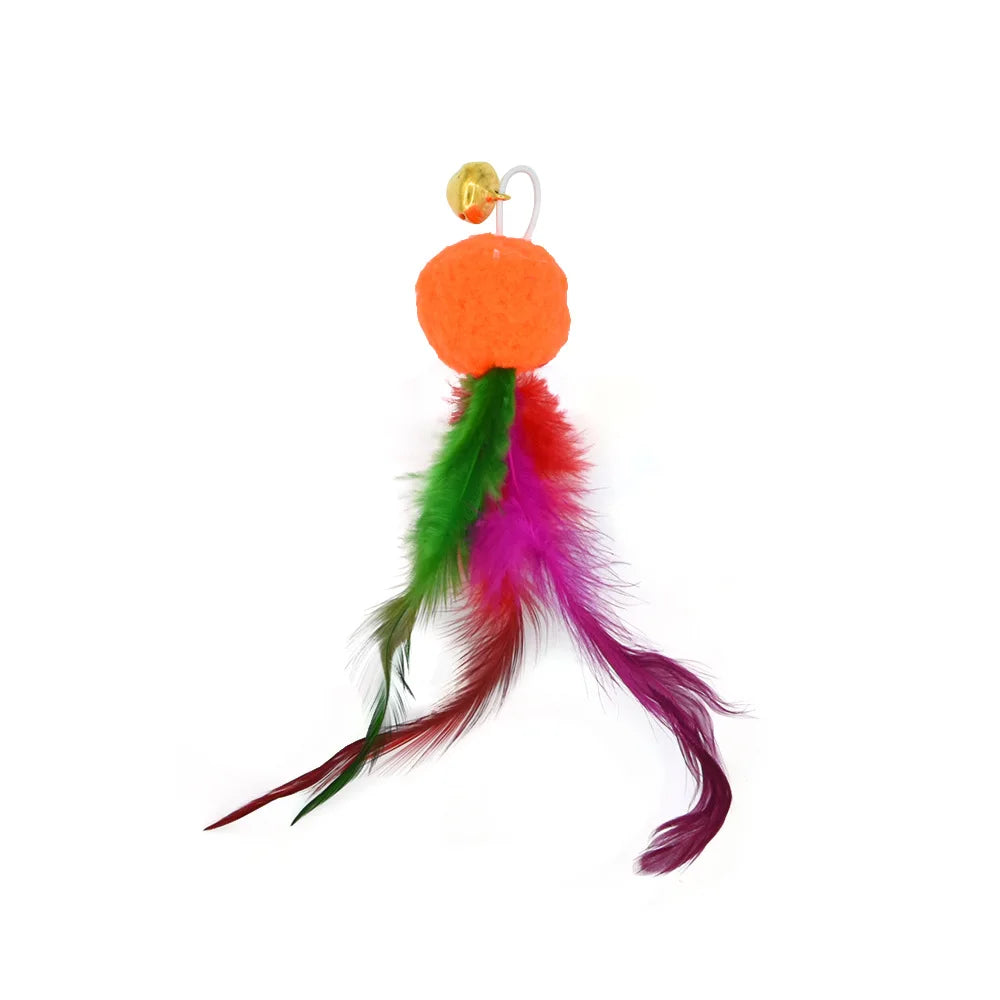 Cat Feather Toy Accessories False Mouse Worm - MyPetDollar.com