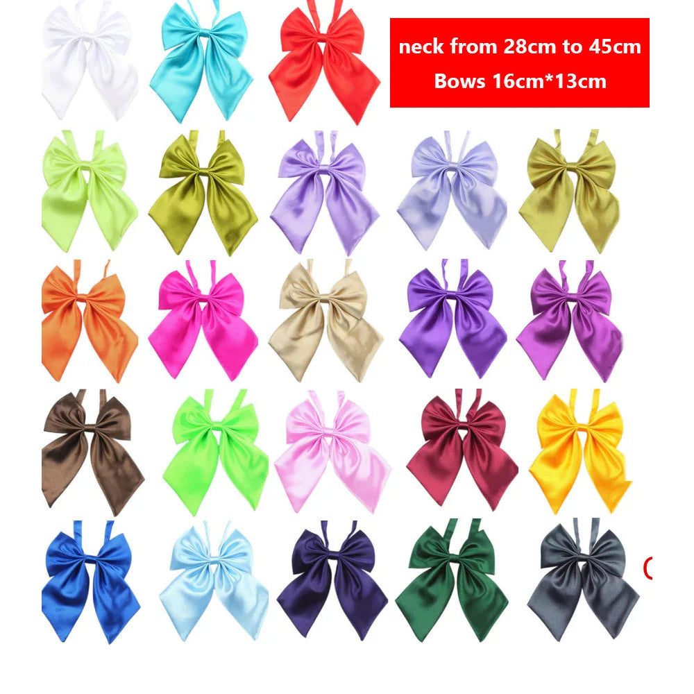 50pcs Solid Small Dog Cat Bow Tie Neckties - MyPetDollar.com