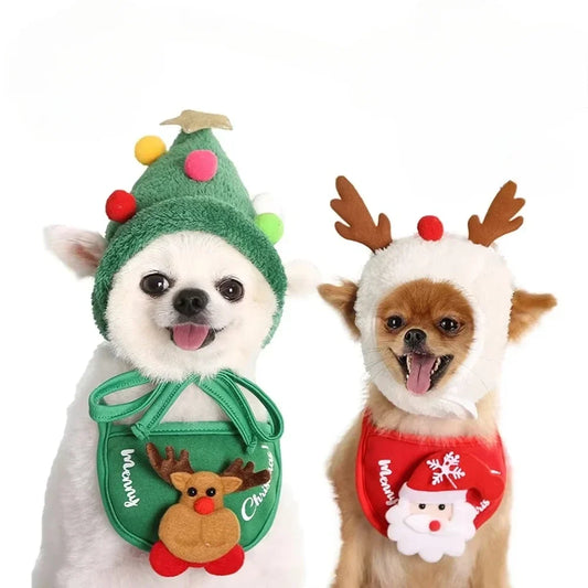 Christmas Pet Cat Dog Hat Santa Small Puppy - MyPetDollar.com
