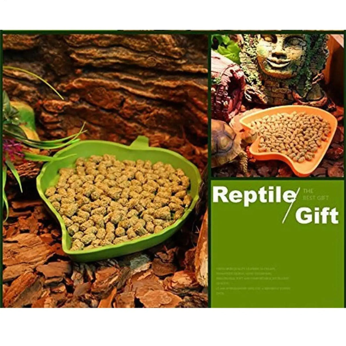Leaf Reptile Food Water Bowl Reptile Food - MyPetDollar.com