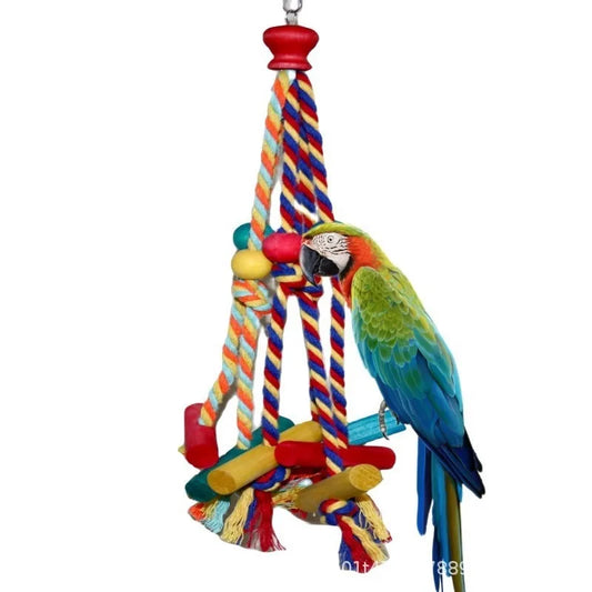 Bird Toys Parrot Toys Cotton Rope Colorful - MyPetDollar.com