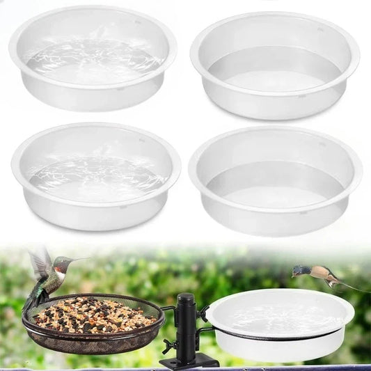 Bird Feed Bowl Transparent Circular Bird - MyPetDollar.com