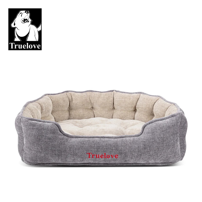 Truelove Washable Plush Dog Bed Round Pet - MyPetDollar.com