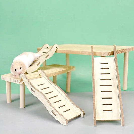 Wooden Hamster Ladder Suspension Bridge - MyPetDollar.com