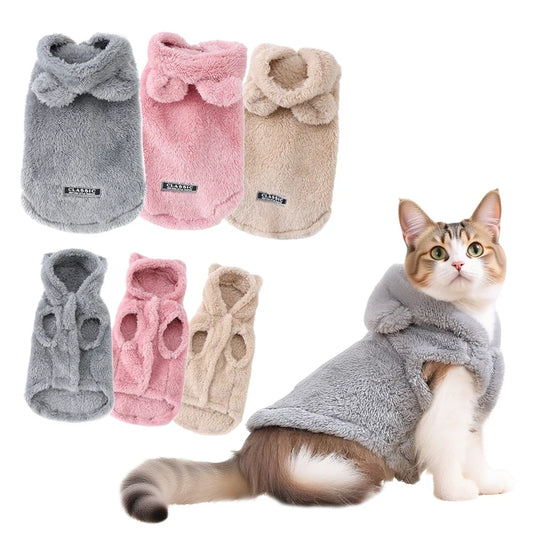 Pet Cats Coat Hoodie For Small Medium Dogs - MyPetDollar.com