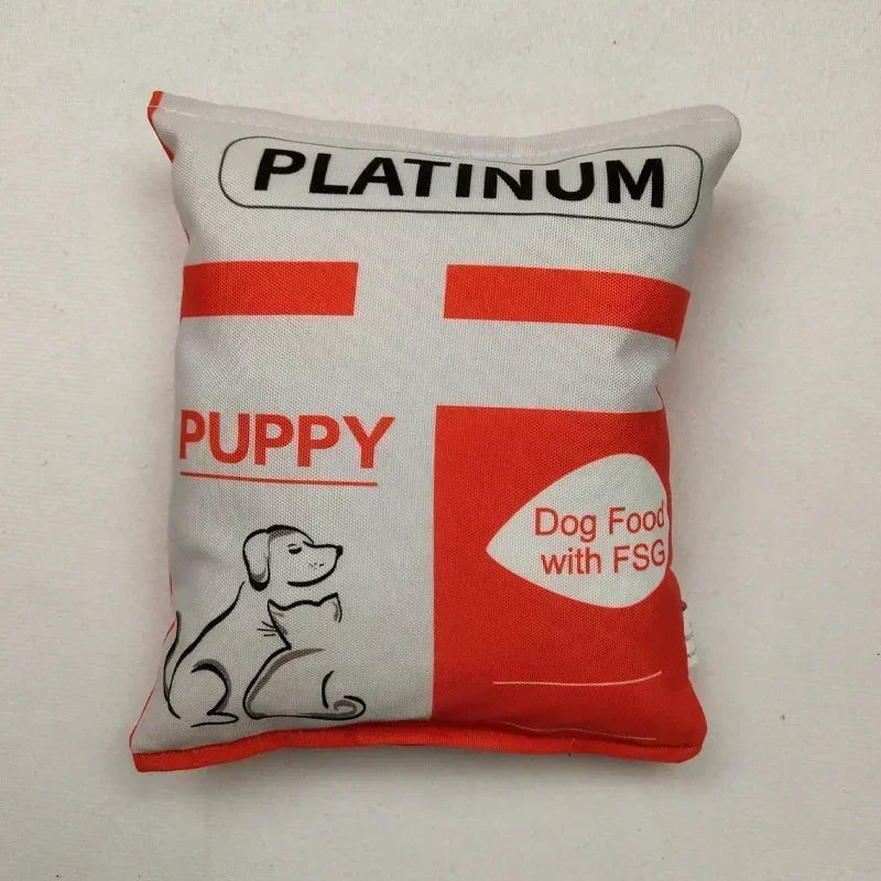 Potato Chip Bag Funny Dog Toys Plush - MyPetDollar.com