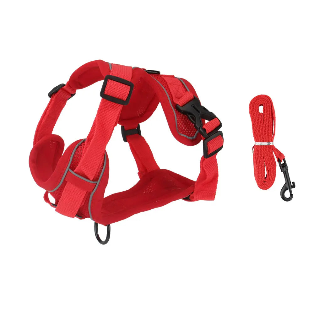 Reflective Dog Harness Leashes Set Puppy - MyPetDollar.com
