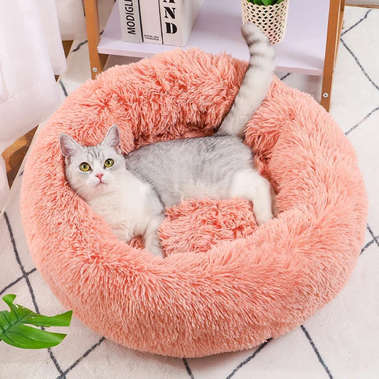 Pet Dog Bed Comfortable Donut Cuddler Round - MyPetDollar.com
