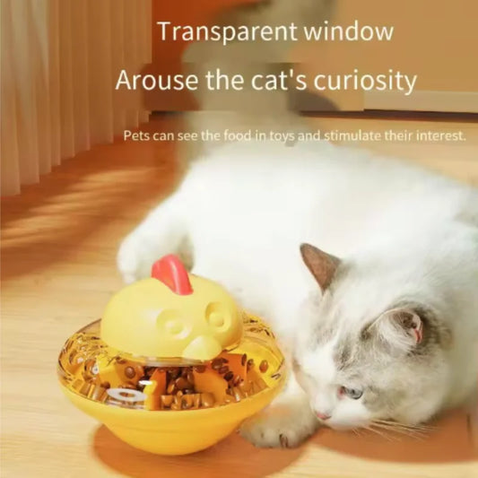 Funny Chicken Shape Cat Dog Food Dispenser - MyPetDollar.com