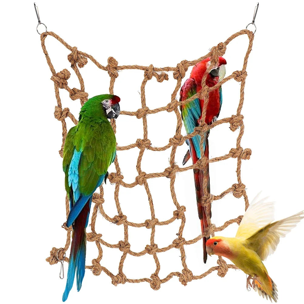 40*40cm Parrot Climbing Net Bird Toy Swing - MyPetDollar.com
