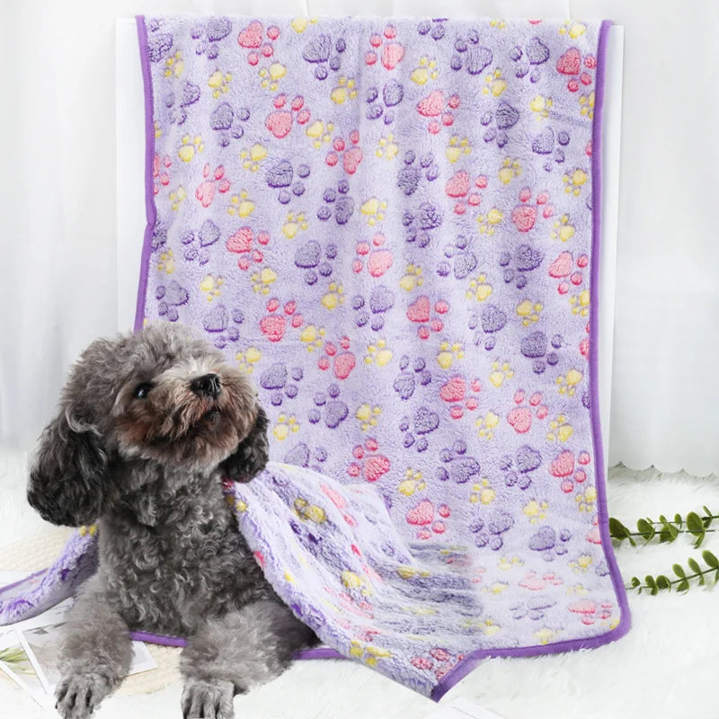 Pet Blanket Ultra-soft Fluffy Printed Mat - MyPetDollar.com