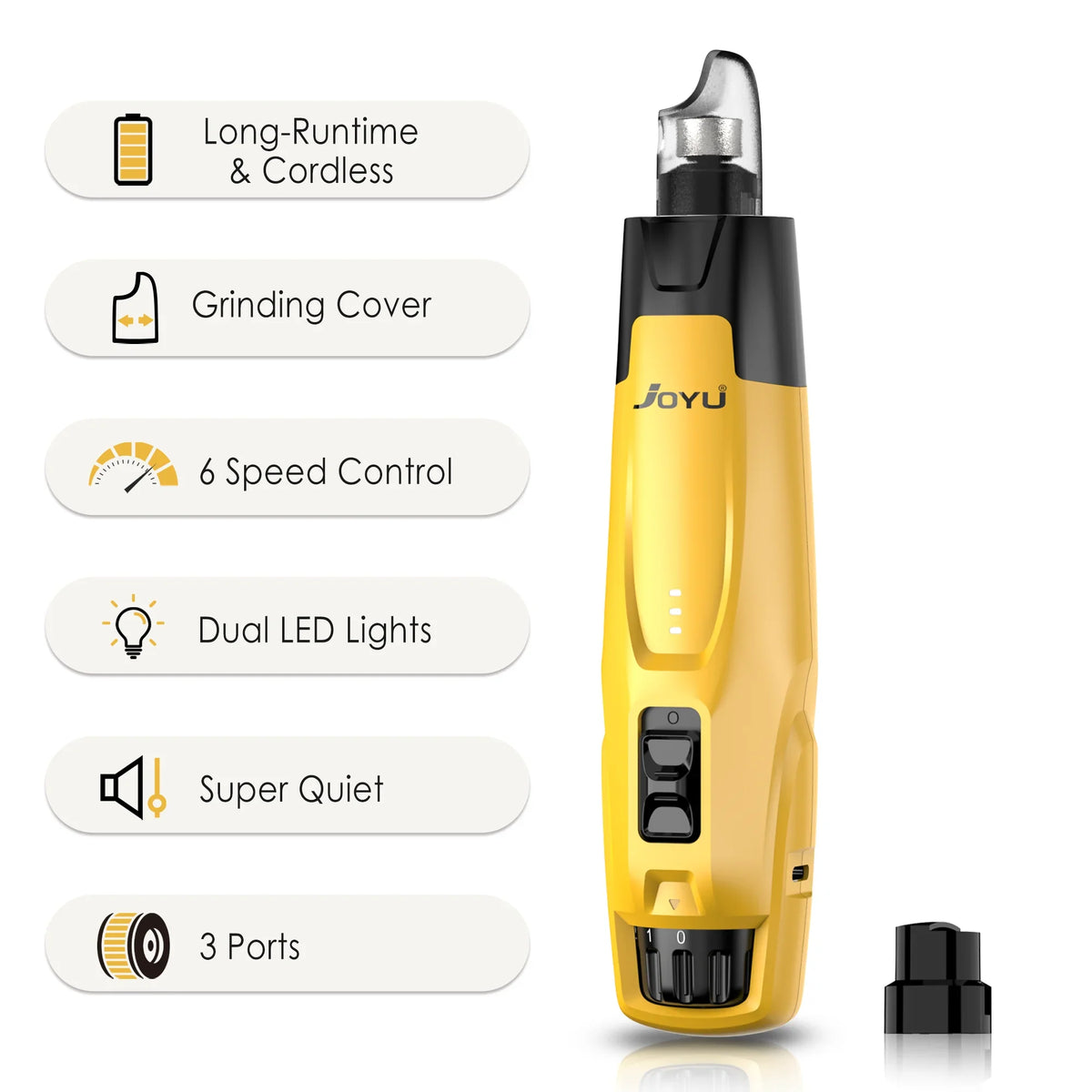 6-Speed Dog Nail Grinder - 50% More Power Trimmers – Dog Supplies