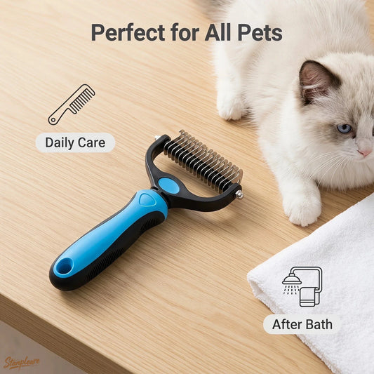 Small Size Double Sided Pet Dematting Comb - MyPetDollar.com