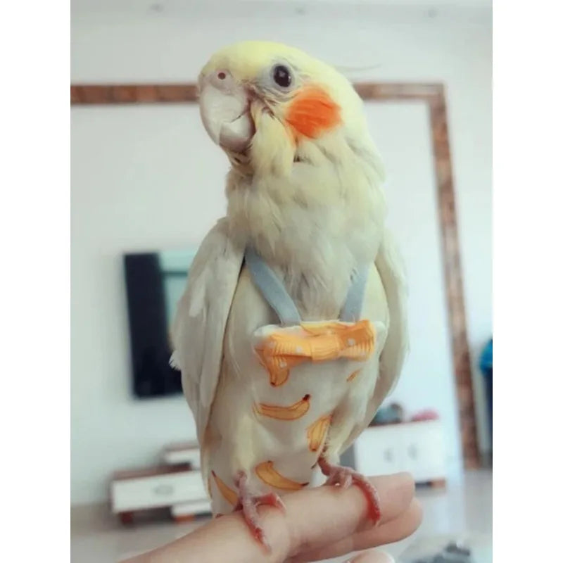 Washable Parrot Diaper Flight Suit - - MyPetDollar.com