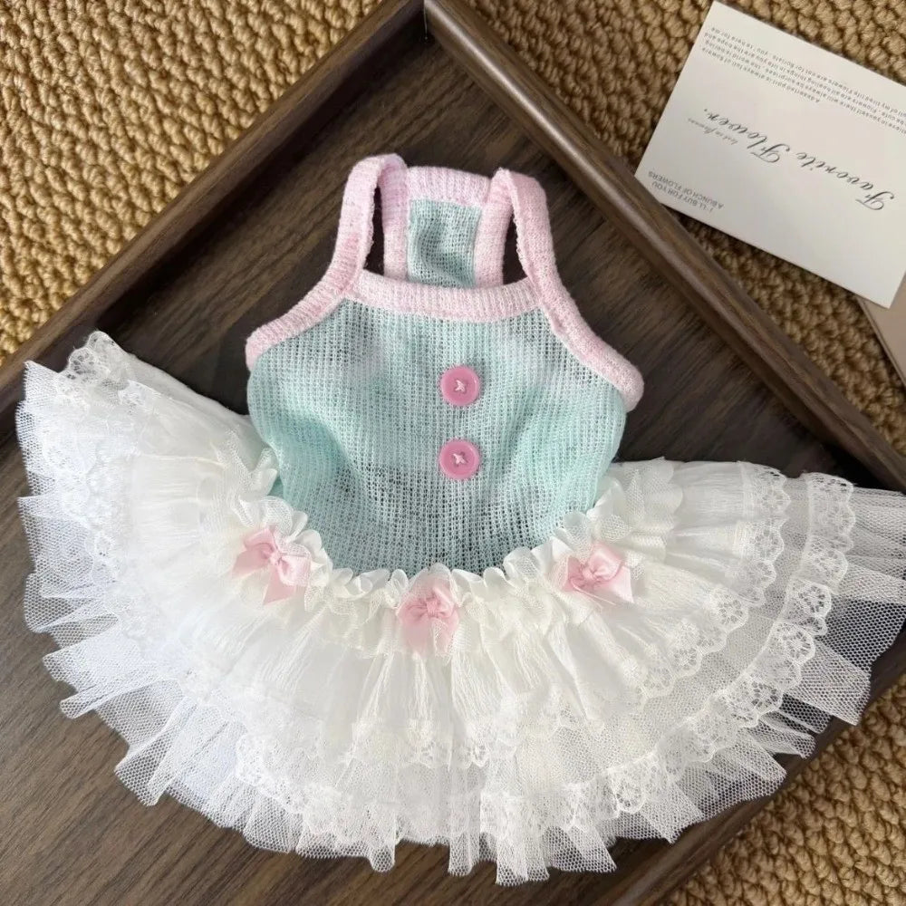 Soft Tulle Pet Princess Dress Breathable Mesh Style Dog