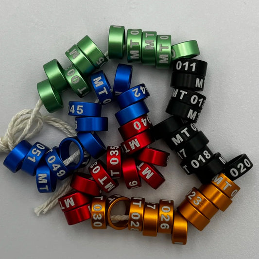 25PCS Closed Bird Leg Bands - Aluminum - - MyPetDollar.com