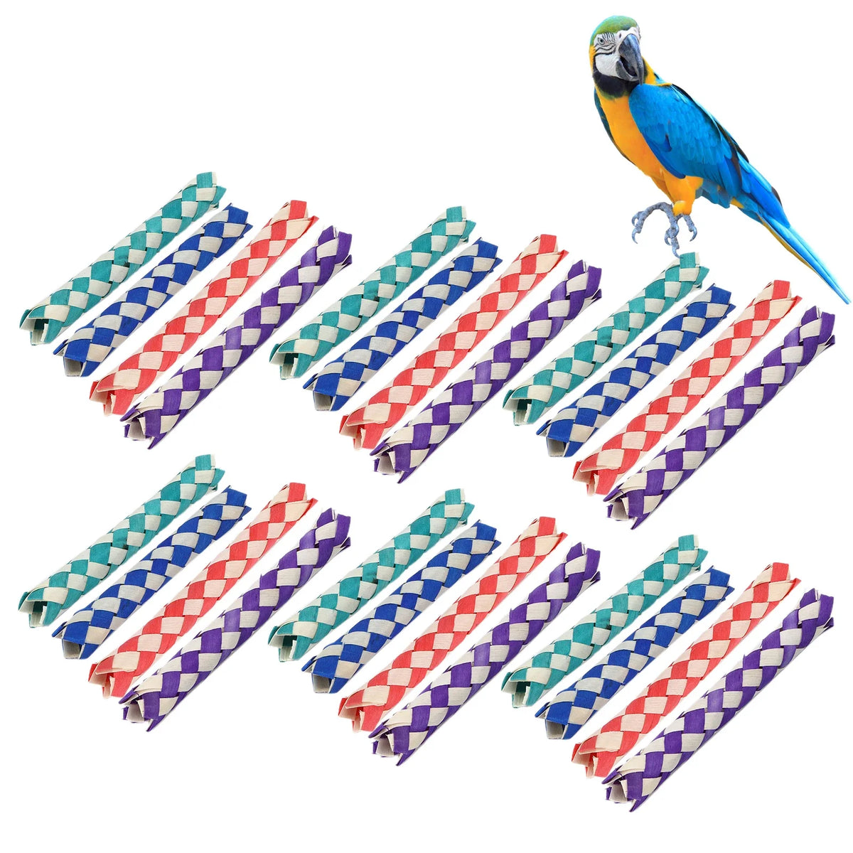 24Pcs Finger Traps Birds Parrots Chew se - MyPetDollar.com
