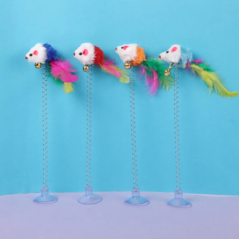 Cat Feather Toy Accessories False Mouse Worm - MyPetDollar.com