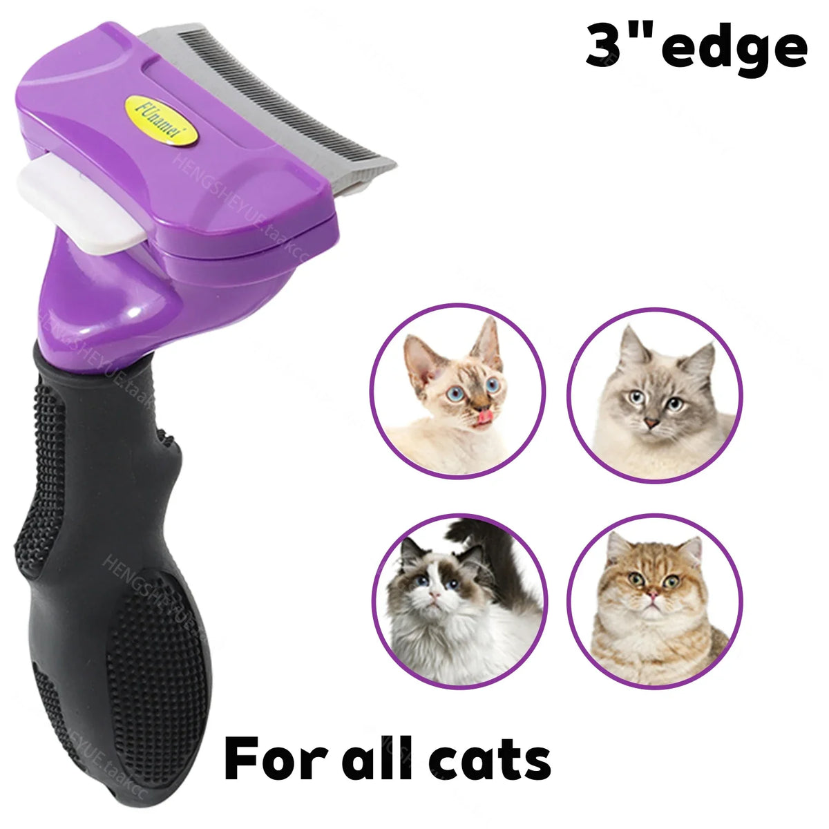 Cat Hair Removal Comb Grooming Brush – 8 Colors