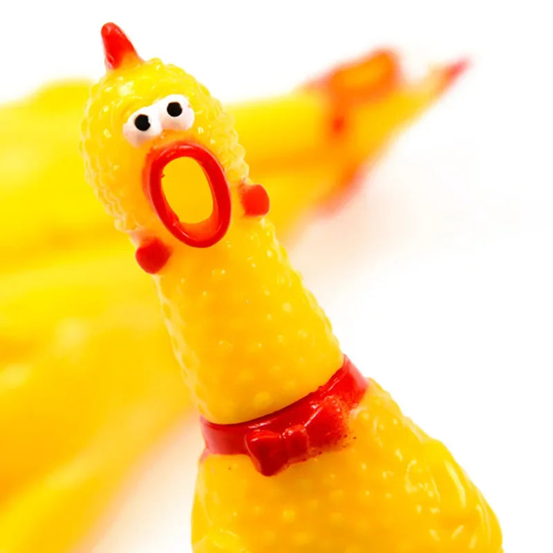 Screaming Chicken Squeeze Sound Toy Pets Dog - MyPetDollar.com