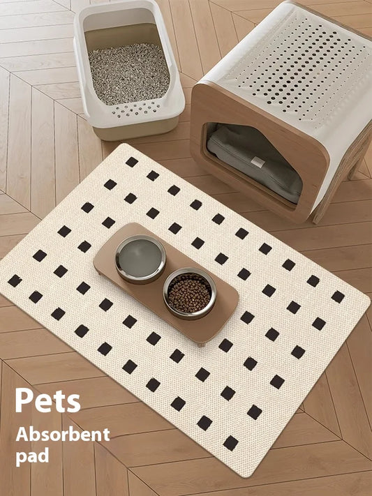 VIKAMA Pet Feeding Floor Mat, Dog Food Bowl, - MyPetDollar.com