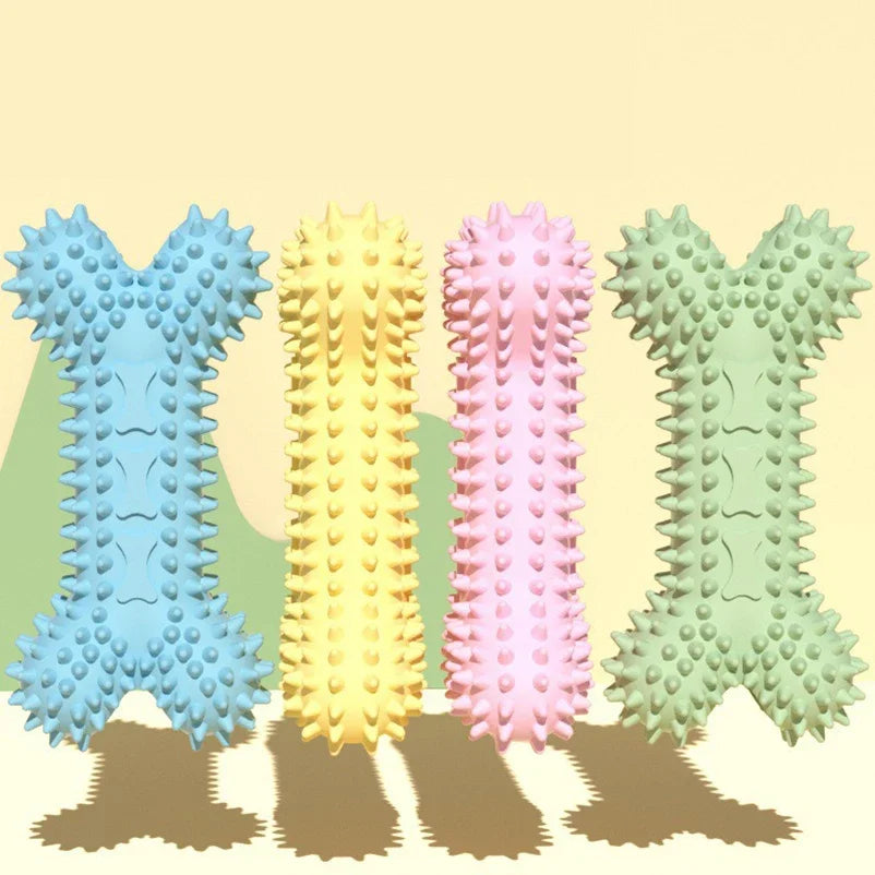 1Pcs/2Pcs Dog Chew Toys Set Spiky Bone & - MyPetDollar.com