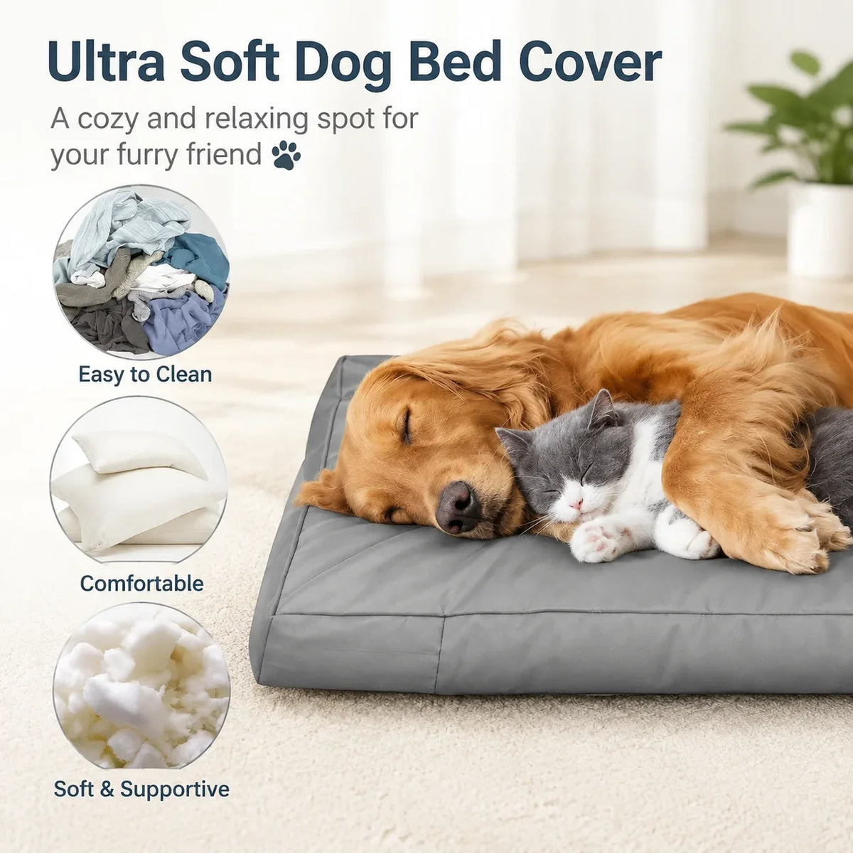 Waterproof Dog Bed Cover Removable Washable - MyPetDollar.com