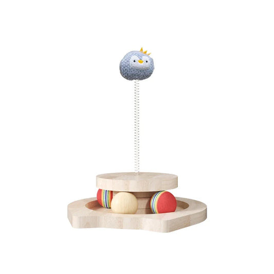 Wooden Cat Toys Interactive Playing Game - MyPetDollar.com