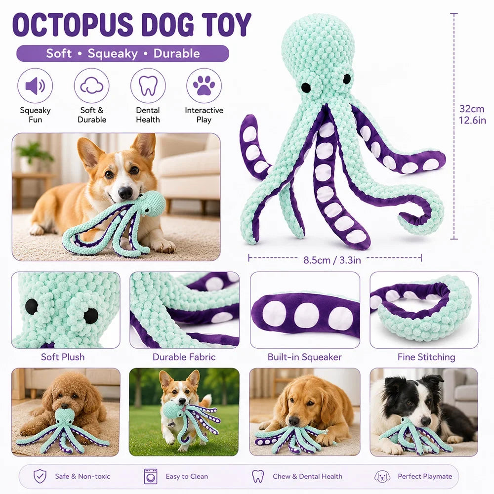 Pet Plush Toy with Squeaker Cat Dog Puzzle - MyPetDollar.com
