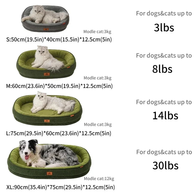 Medium Size Ultra Soft Dog Bed Removable Mat - MyPetDollar.com