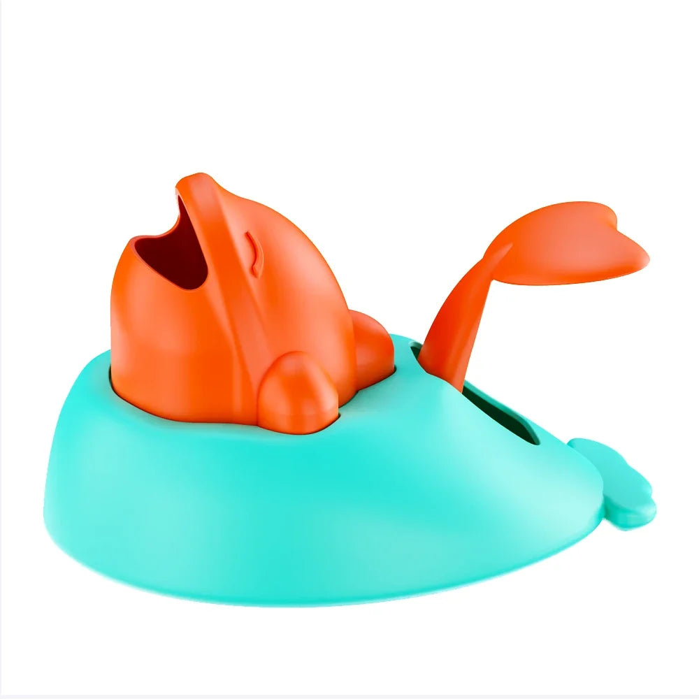 Interactive Cat Treat Launcher Plaything Whale Shape Kitten Snack