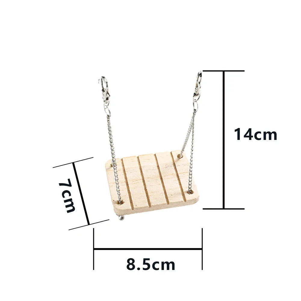 Cute Hamster Roller Toys Natural Wooden Pine - MyPetDollar.com