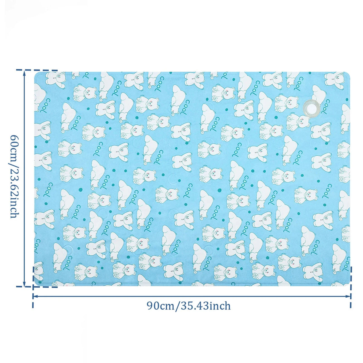 Dog Self Cooling Pad Ice Gel Added Water Pet Cold Sleeping