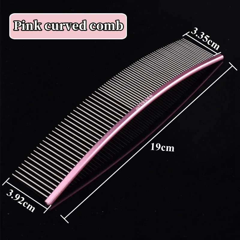 Pet Pink Comb Cat Dog Professional Stainless - MyPetDollar.com