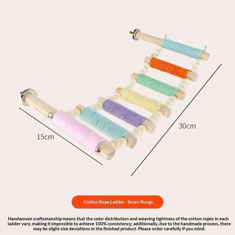Parrot Climbing Ladder Interactive Rope for Birds